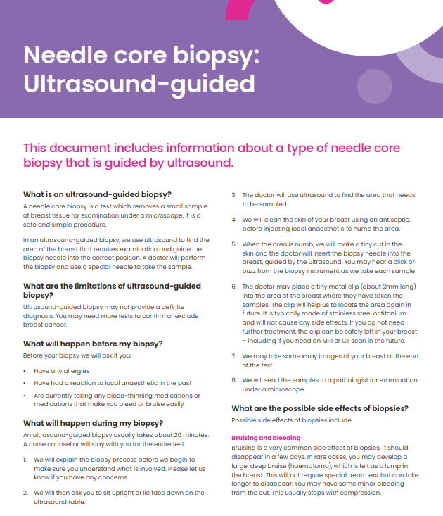 Needle core biopsy ultrasound guided thumbnail