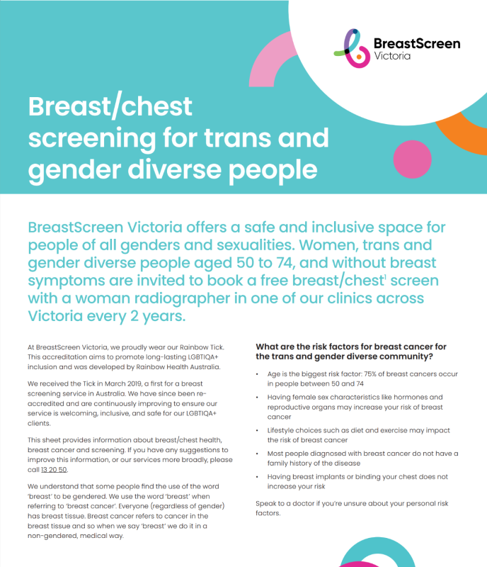 thumbnail breast chest screening for trans and gender diverse people