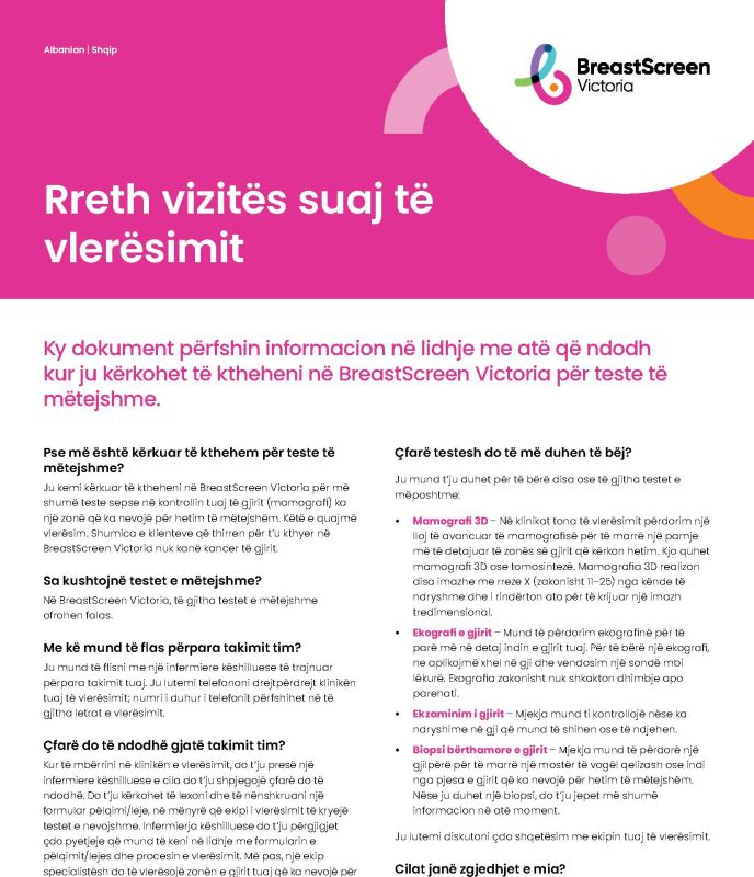 Albanian assessment visit cover