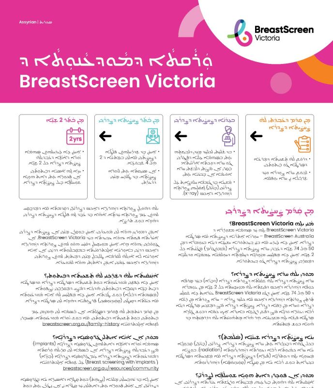 Assyrian Information sheet cover