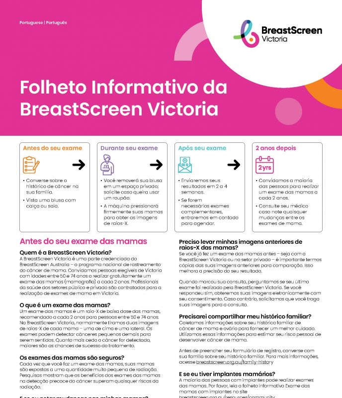 Portugese information sheet