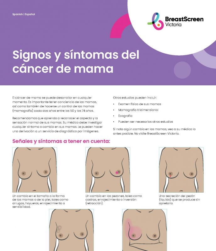spanish signs and symptoms 