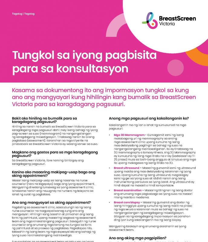 Tagalog assessment visit 